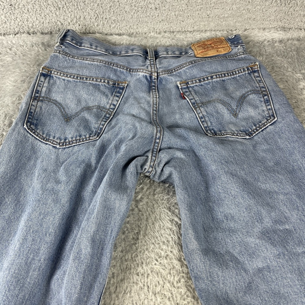 Levi's 550 Relaxed Fit Straight Leg Jeans Men's Big 33x30 Blue Medium Wash - Picture 11 of 13